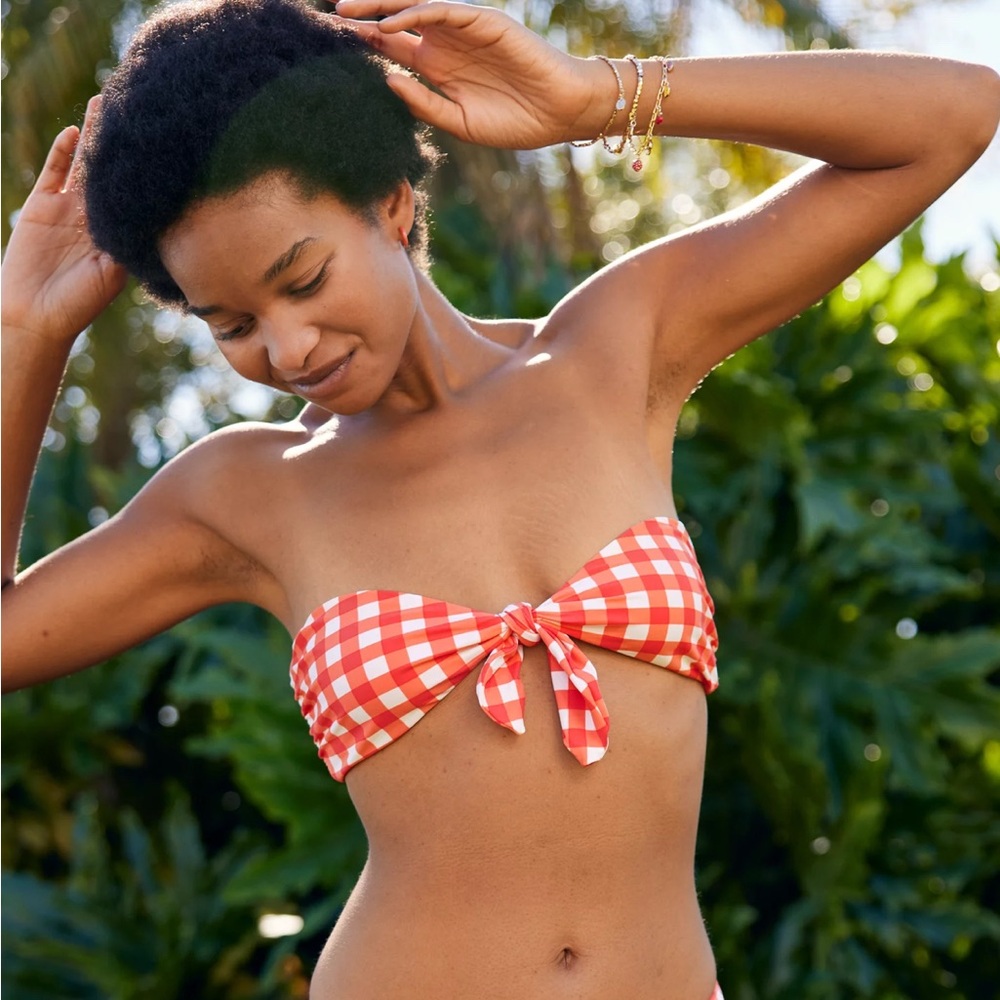 Aerie Tie Front Bandeau Bikini Top